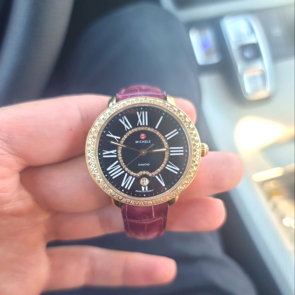 MICHELE Serein Gold & Diamond Wristwatch | 0.62 Carat/162 Diamonds